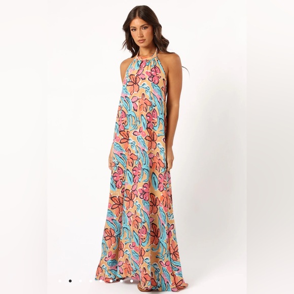 Petal & Pup, Love & Harmony Avery Maxi Dress Multi Floral Size L NWT Resortwear - Picture 2 of 9